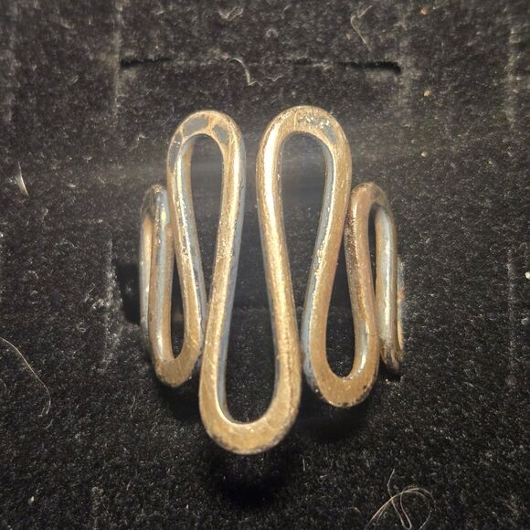 Vintage sterling silver ring sz 5.5 - Picture 1 of 5